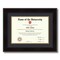 ArtToFrames 10x14 inch Diploma Frame - Framed with Black and Gold Mats, Comes with Regular Glass and Sawtooth Hanger for Wall Hanging (D-10x14)
